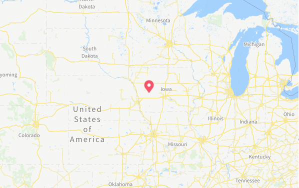 Map of Manning, Iowa - Plastico Ltd location
